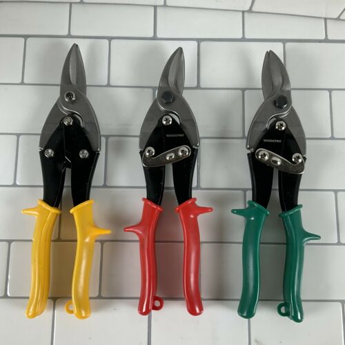 3 pcs Labor Saving Aviation Snips Set - Left, Right & Straight Cut (6922734305463)